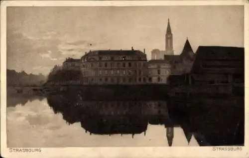 Ak Strasbourg Straßburg Elsass Bas Rhin, Gesamtansicht
