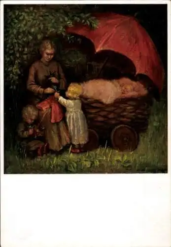 Künstler Ak Spötl, Maria, Beim Mütterlein ist Sonnenschein