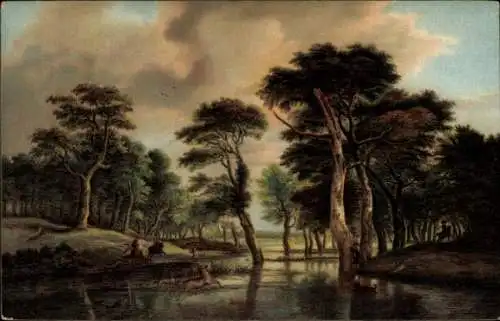 Künstler Ak Ruisdael, Jagd