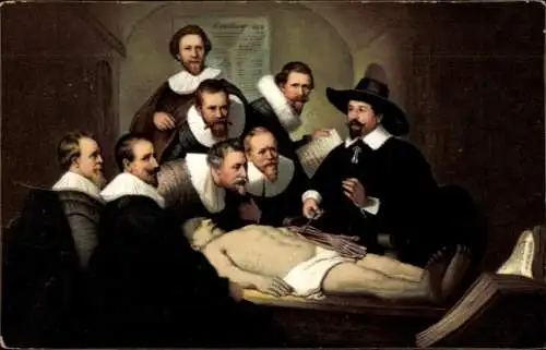 Künstler Ak Rembrandt, Anatomie