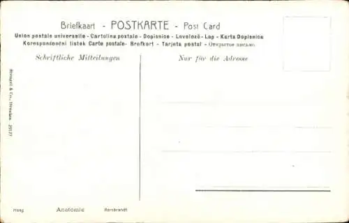 Künstler Ak Rembrandt, Anatomie