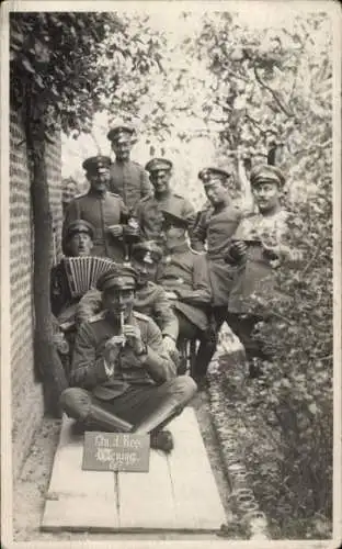 Foto Ak Deutsche Soldaten in Uniformen, Offiziere, Infanterie-Regiment 7