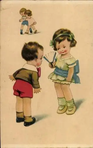 Ak Aufforderung zum Tanz