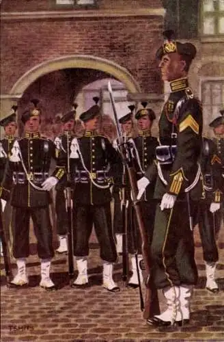 Künstler Ak Garderegiment Jagers, Ceremoniele tenue Sergeant der 1ste klasse