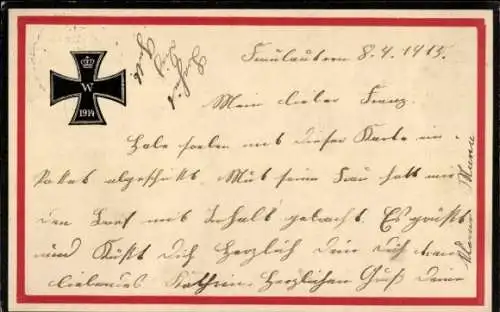 Ak Kaiserreich, Propaganda, Eisernes Kreuz