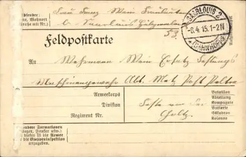 Ak Kaiserreich, Propaganda, Eisernes Kreuz