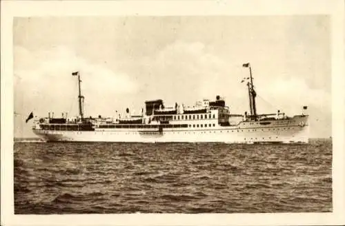 Ak Palma de Mallorca Balearische Inseln, 黑白照片，一艘船在海上航行。