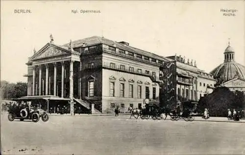 Ak Berlin Mitte, Königliches Opernhaus, Hedwigs-Kirche