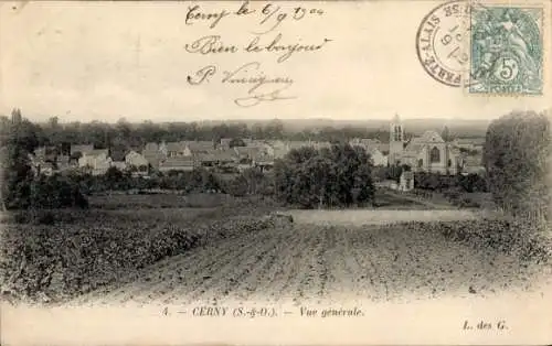 Ak Cerny Essonne, Gesamtansicht