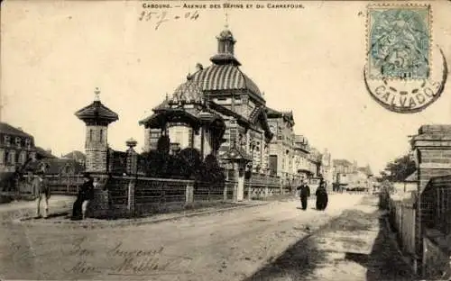 Ak Cabourg Calvados, Avenue des Sapins et du Carrefour