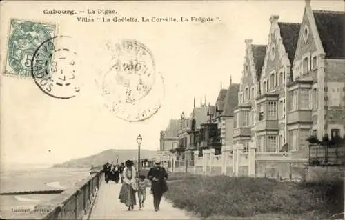 Ak Cabourg Calvados, Diegue, Villas la Goelette, La Corvelle, La Fregate