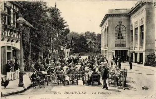 Ak Deauville-Calvados, La Potinière