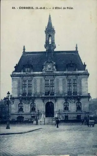Ak Corbeil Essonne, Hôtel de Ville