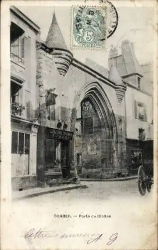 Ak Corbeil Essonne, Klosterportal