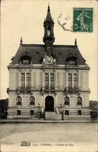 Ak Corbeil Essonne, Hôtel de Ville