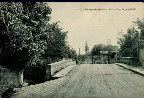 Ak La Ferté Alais Essonne, Rue Eugène Millet