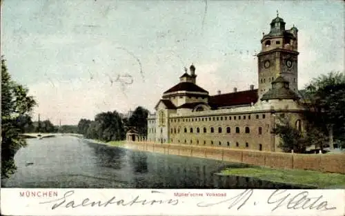 Ak München, Müllersches Volksbad