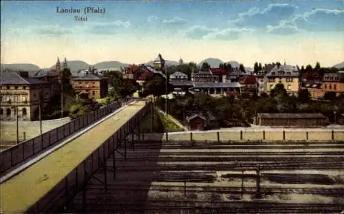Ak Landau in der Pfalz, Totale