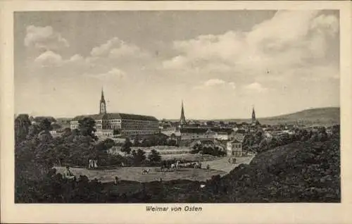 Ak Weimar in Thüringen, Gesamtansicht