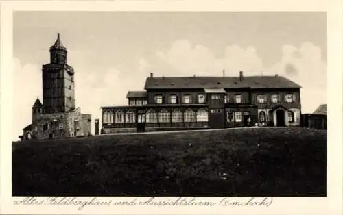 Ak Niederreifenberg Schmitten im Taunus, Großer Feldberg, Altes Feldberghaus, Aussichtsturm, 3...