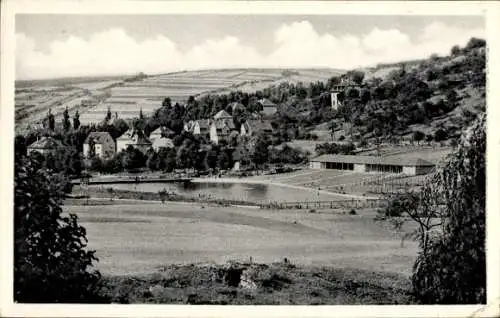 Ak Bad Orb im Spessart Hessen, Schwimmbad, Villenviertel, Landschaft, Gebäude