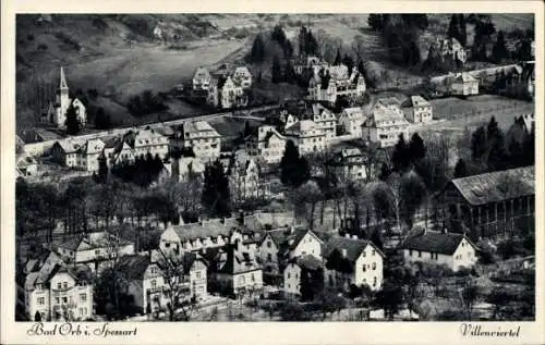 Ak Bad Orb, Spessart, Blick auf das Villenviertel