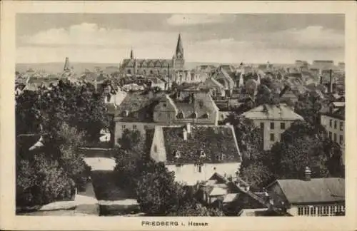 Ak Friedberg in Hessen, Stadtansicht, Panorama
