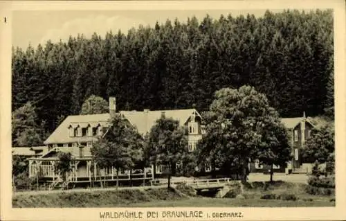 Ak Braunlage im Oberharz, Waldmühle