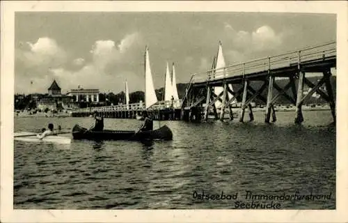 Ak Ostseebad Timmendorfer Strand, Ostseebad Timmendorferstrand, Seebrücke, Boote, Segelboote