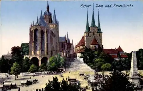 Ak Erfurt in Thüringen, Dom, Severikirche