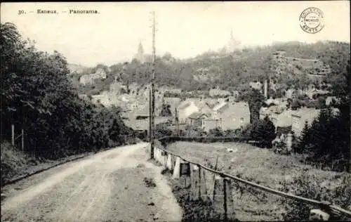 Ak Esneux Wallonien Lüttich, Panorama Sicht von  Straße, Häuser, sanfte Hügel