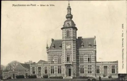 CPA Marchienne au Pont Charleroi Wallonie Hainaut, Hotel de Ville