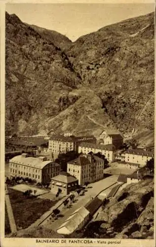 Ak Panticosa Aragonien, Hotel Balneario de Panticosa, Teilansicht