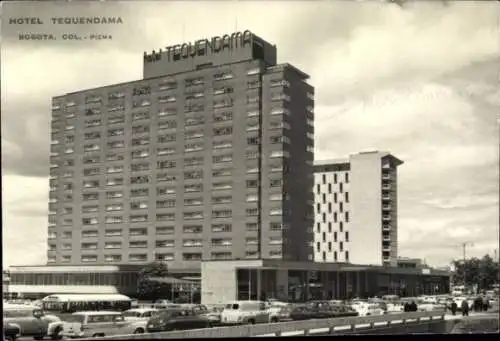 Ak Bogotá Kolumbien, Hotel Tequendama, Hochhaus, Wolkenkratzer, Stadtansicht