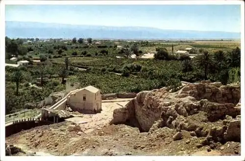 Ak Jericho Palästina, Elisaquelle, Totes Meer, Moabiterberge