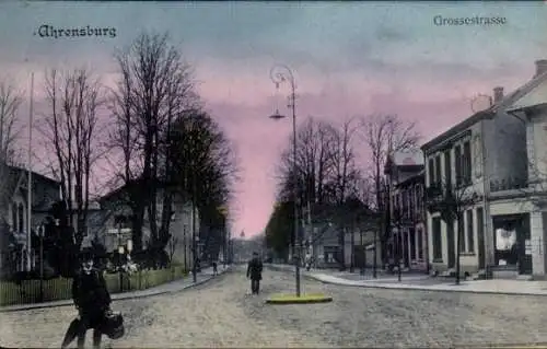 Ak Ahrensburg in Holstein, Grosse Strasse