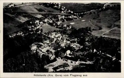 Ak Nöbdenitz Schmölln im Altenburger Land, Fliegeraufnahme