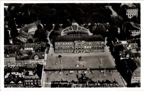 Ak Erlangen in Mittelfranken Bayern, Fliegeraufnahme