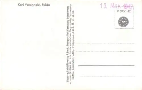 Ak Fulda in Hessen, Fliegeraufnahme