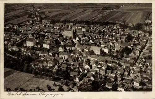 Ak Gerolzhofen in Unterfranken, Fliegeraufnahme