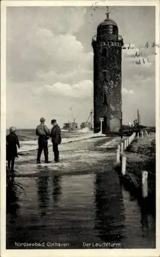 Ak Nordseebad Cuxhaven, Leuchtturm