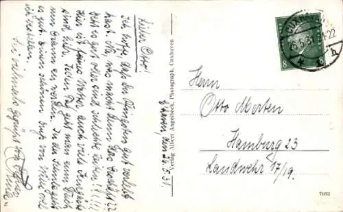 Ak Nordseebad Cuxhaven, Leuchtturm