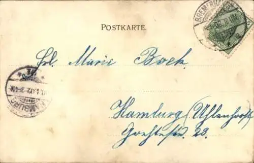Ak Butjadingen Wesermarsch, Leuchtturm Roter Sand