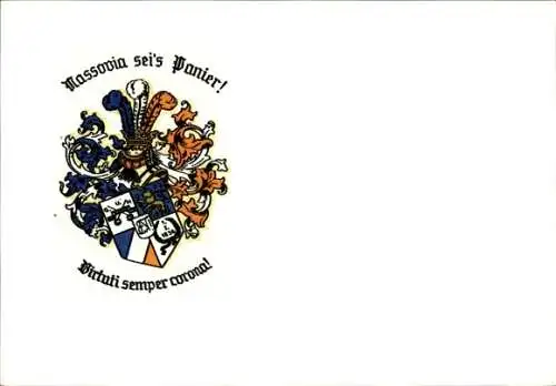 Studentika Ak Corps Nassovia, Wappen, Virtuti semper corona