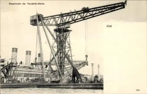 Ak Kiel, Riesenkrahn der Hohwaldtswerke