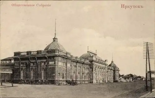 Ak Irkutsk Russland, Gebäude, Straße