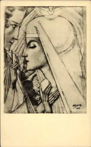 Künstler Ak Toorop, Jan, Annunciatie