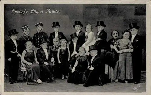 Ak Gnidley's Liliput Artisten, Liliputaner