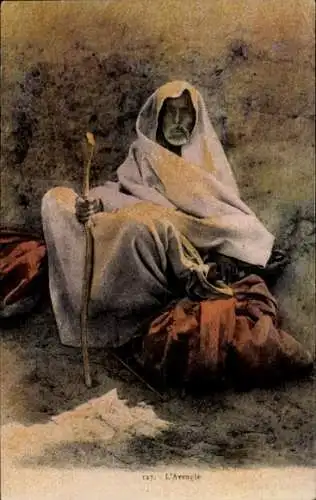 Ak Maghreb, Araber in Tracht, Blinder Mann