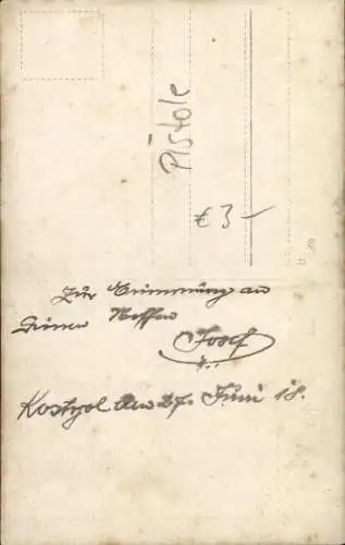 Foto Ak Uniformierter mit Pistole